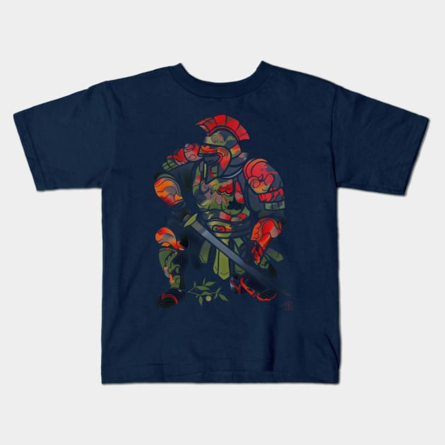 Traditional Roman Centurion Kids T-Shirt by ArtisanEcho